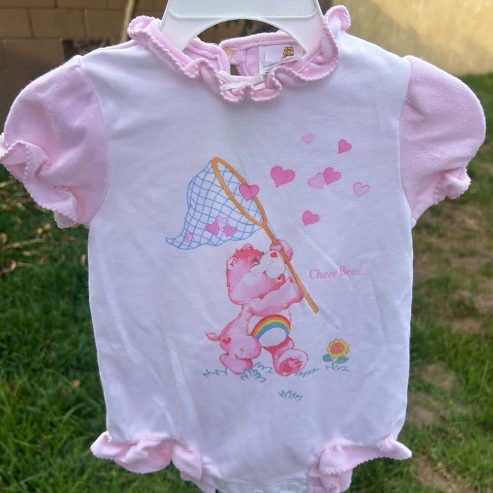 Care Bears Pink & White Cheer Bear Romper
